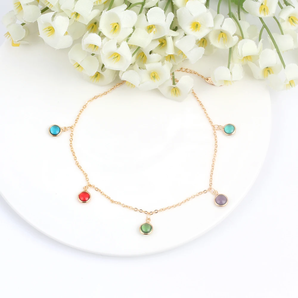 MEIBEADS модные трендовые ювелирные изделия для ног, разноцветные Кристальные браслеты, летние браслеты на ногу, подарок для женщин и девушек