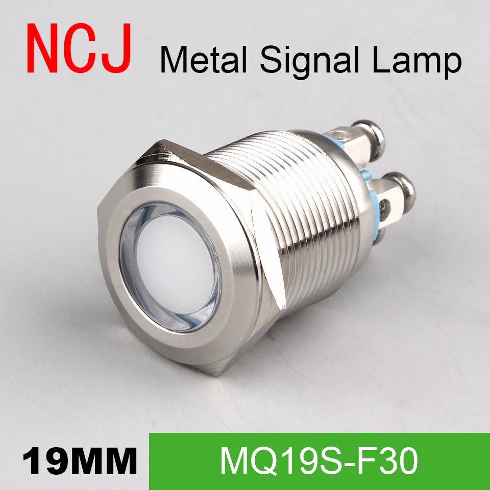 NCJ 19 светодиодный LED сигнальная лампа, Индикатор Пилот Предупреждение свет Signalization лодка автомобиля панель приборной панели 3 в 6 12 24 110 220