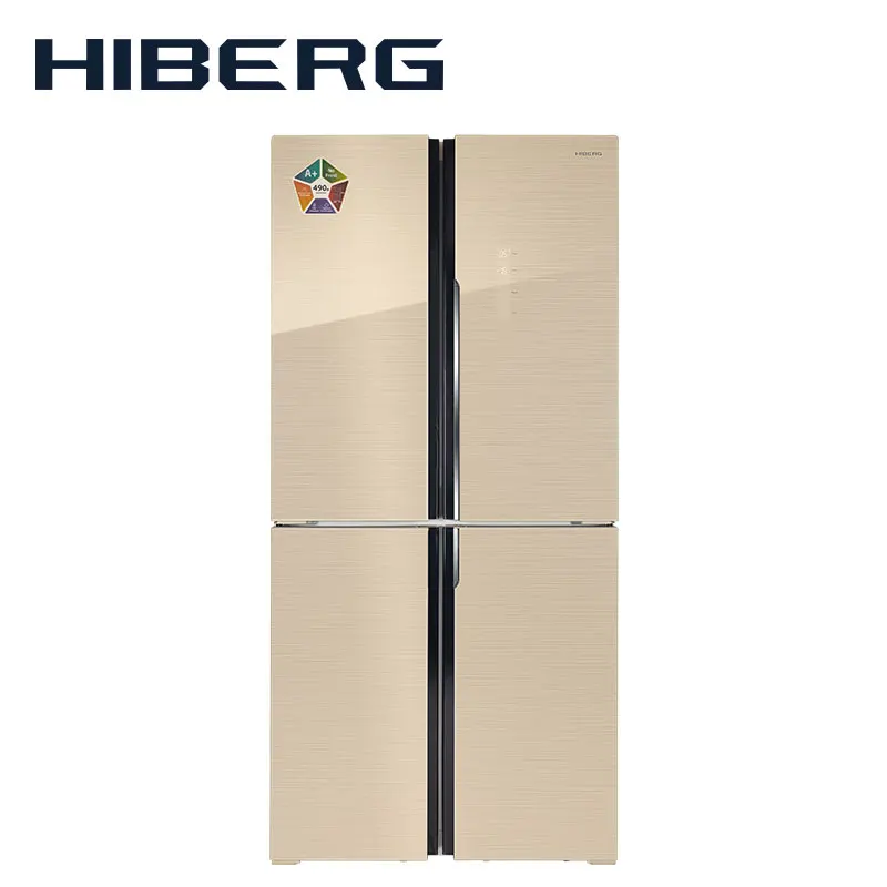 4-х дверный холодильник HIBERG RFQ-490DX NFGY, объем 490л