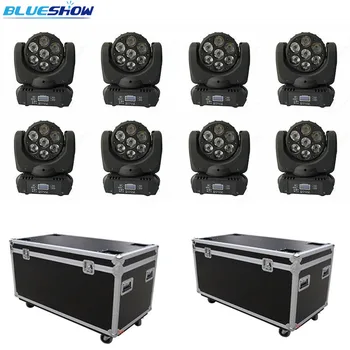 

No tax custom, 8pcs+2 flightcase Mini Sharpy Moving head beam 7x10w RGBW 4in1 LED Moving head beam light dmx for dj stage