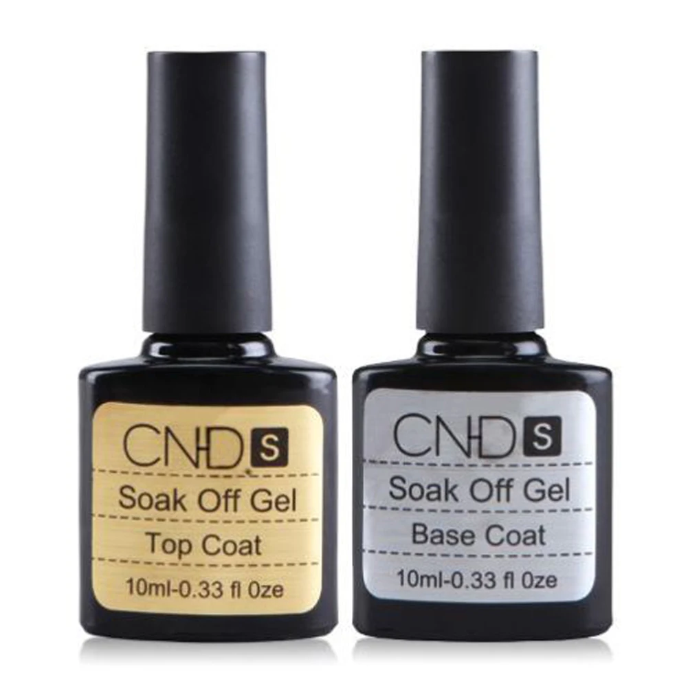 New Arrival Best Quality Base & Top Coat 7.3ML 2PCS Long Lasting Soak