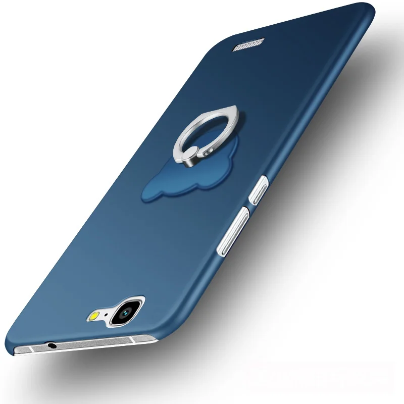 Для huawei G7 случае ультра тонкий матовый Песчаник Жесткий shell Чехлы для huawei Ascend G7 чехол защиты мешок мобильного телефона 5,5 - Цвет: Blue with ring