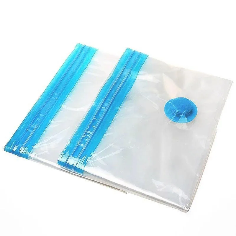 

2017 New Vacuum Bag Transparent Border Foldable Extra Large Compressed Organizer Storage Bag Saving Space Seal Bags storage box