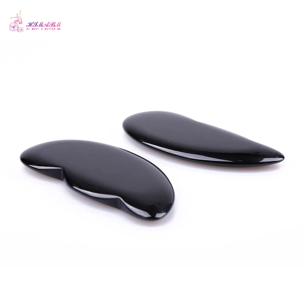 100% Natural black obsidian relax guasha board for wrinkle removal whitening face care beauty face equipment tools 100% Natural black obsidian relax guasha board for wrinkle removal whitening face care beauty face equipment tools