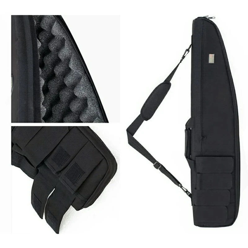 Bolsa de Caça Arma de Tiro Militar do Exército Novo Tático Airsoft Rifle Case Pacotes Arma Carabina Shotgun Almofada Acolchoado Bolsa Deslizamento 95cm 13 caça caso arma de tiro militar do