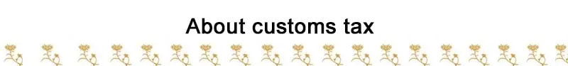 about customs tax