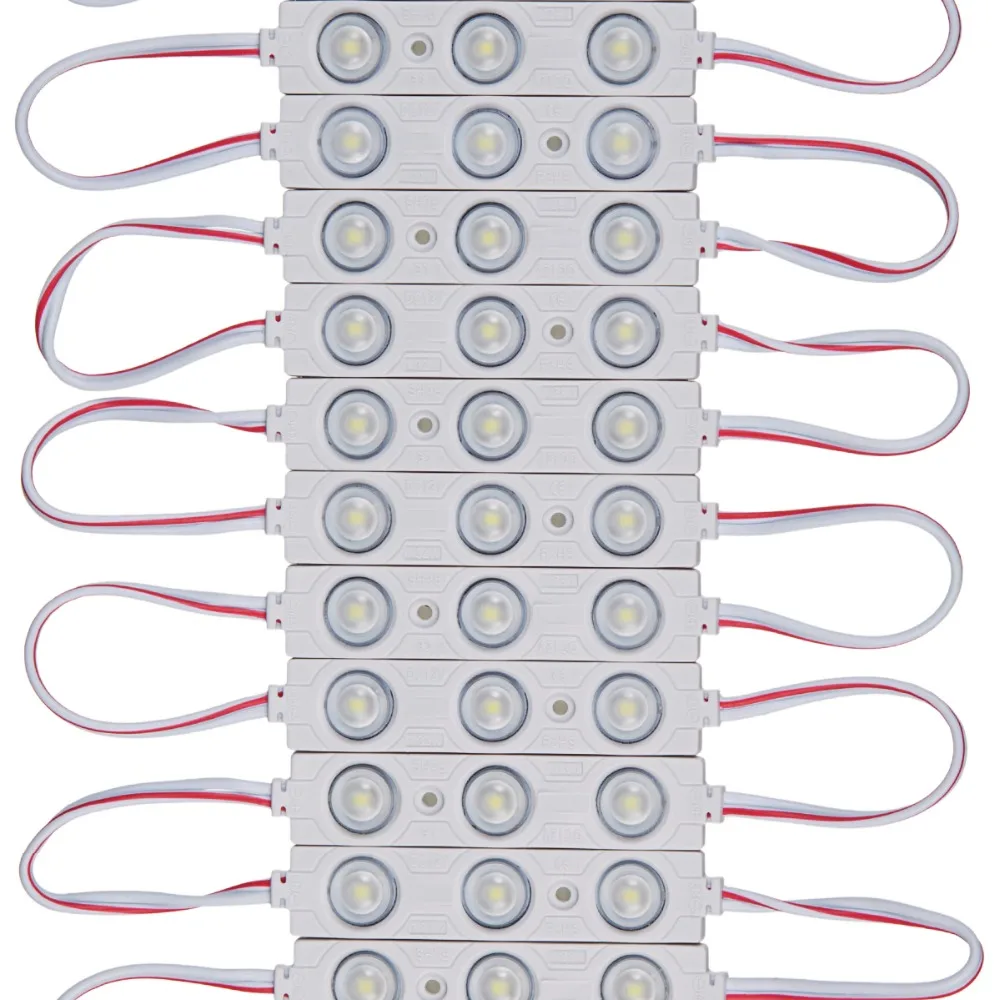 

60PCS Daylight White 1.32W LED Module lighting SMD 2835 3 LEDs IP66 waterproof DC 12V Advertising Light Led Sign Backlight
