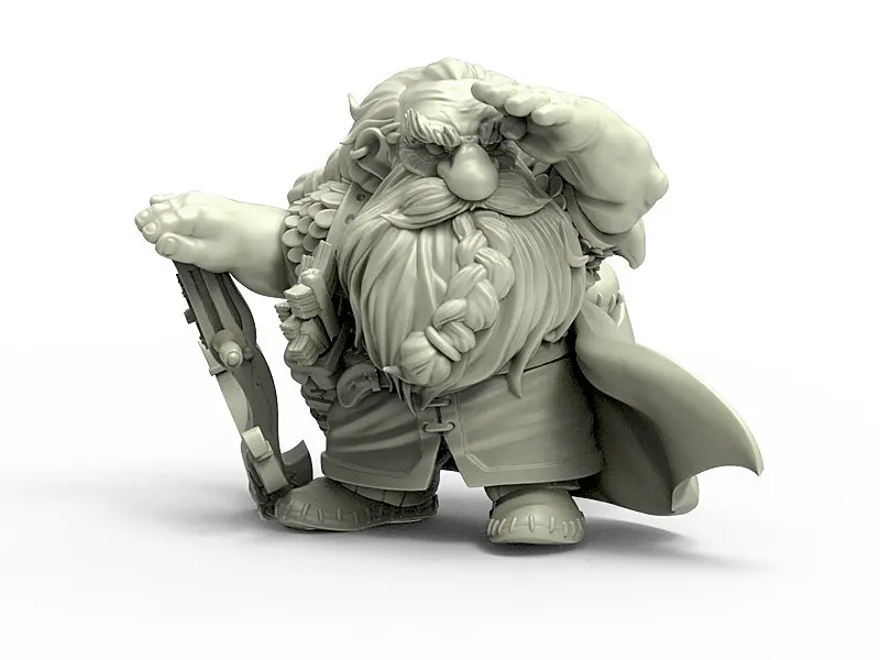 [Loong Way Miniatures] Durgin paint Forge Iron Crow Sentinel B 32 мм Полимерная миниатюра|Аксессуары для