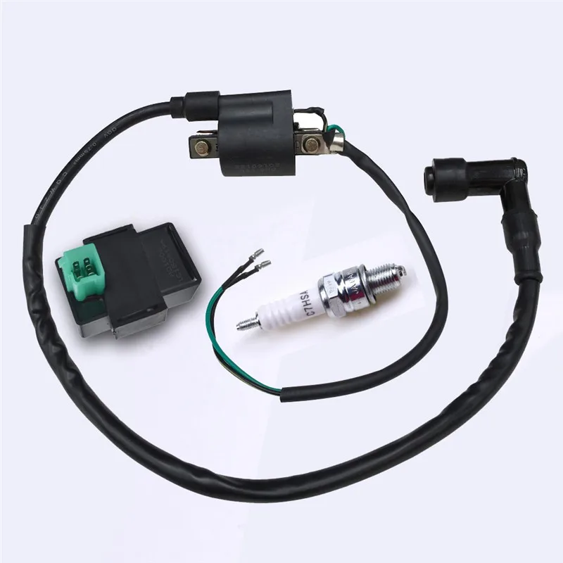 

High Performance Pit Bike CDI Box 6 Pin Ignition Coil Spark Plug For ATV Motorcycle 125 110cc 50cc Taotao Coolster Roketa
