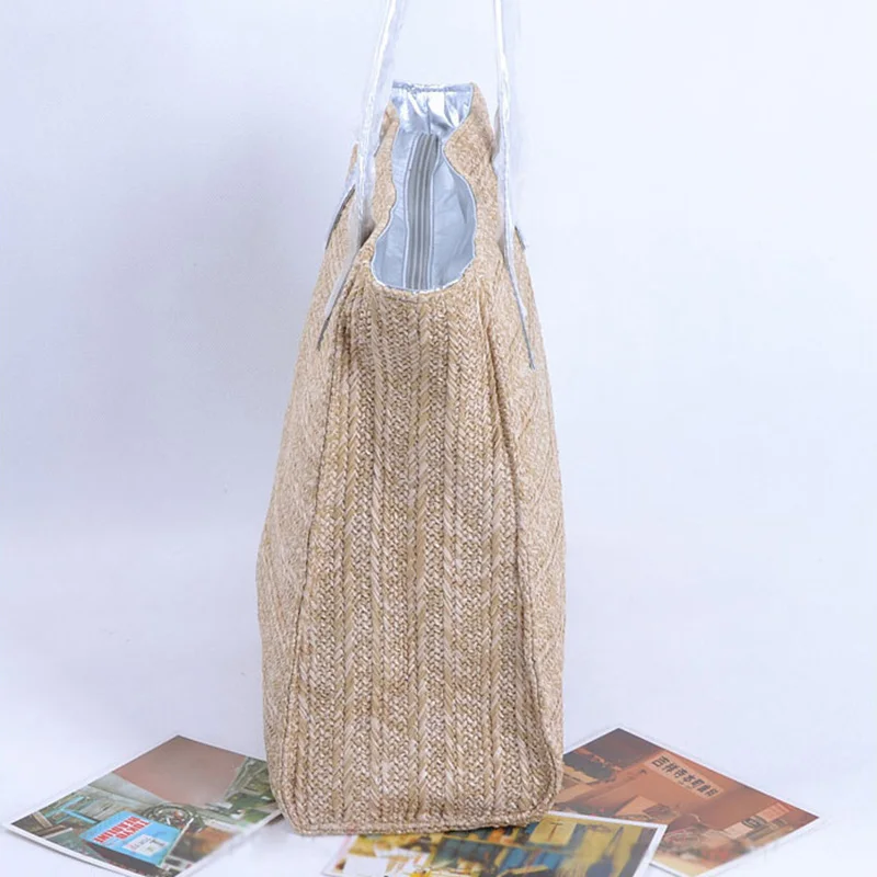 Women Summer Beach Handbag Bohemian Large Capacity Lady Straw Bags Travel Female Weave Shoulder Bag Casual Knitted Tote SS3029 (8)