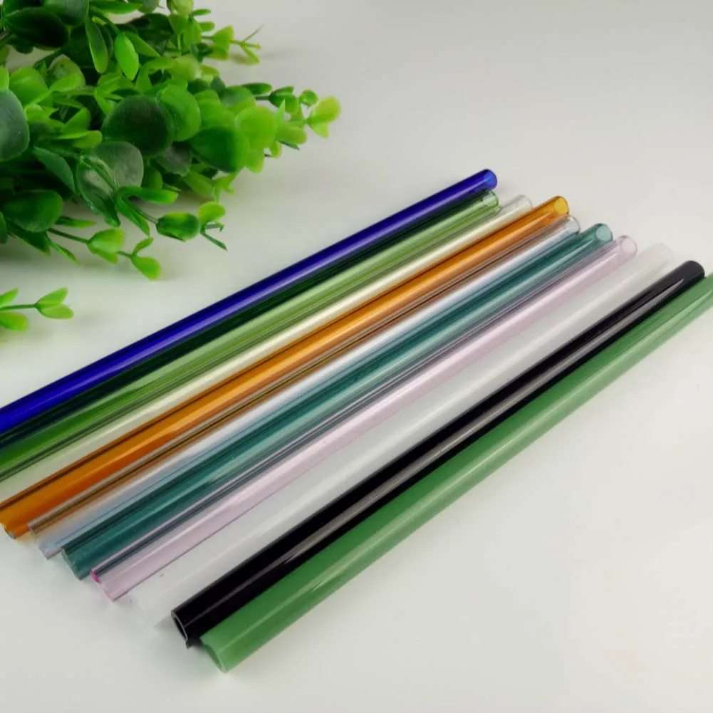 

1pc Handmade Healthy Glass Straw ECO-friendly Household Glass Straight Pipet Tubularis Snore Piece Tube