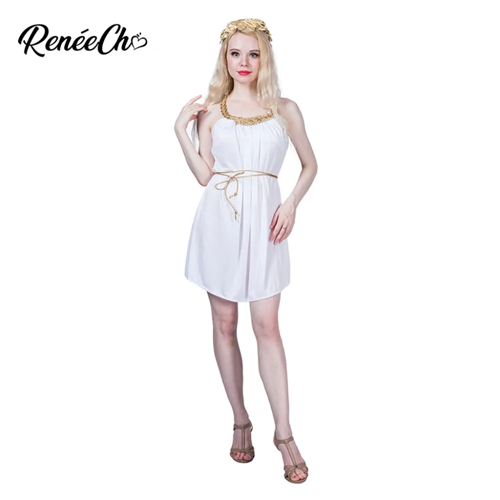 Halloween Costumes For Women Grecian Dress White Greece Toga