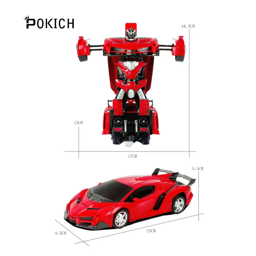 Pokich RC автомобиль роботы-трансформеры спортивный автомобиль модель игрушечные роботы крутая деформация автомобиль дети игрушки подарки для мальчиков