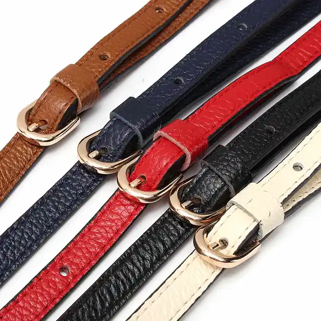 Cow Leather Bag Straps Replacement DIY Shoulder Bag Belts Adjustable