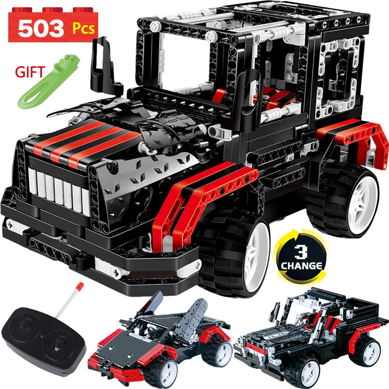 

RC Car Radio Remote Control Blocks Variable LegoINGLYS Technic Vehicles Sports Motor Drive Cars DIY Bricks Toys For Boys