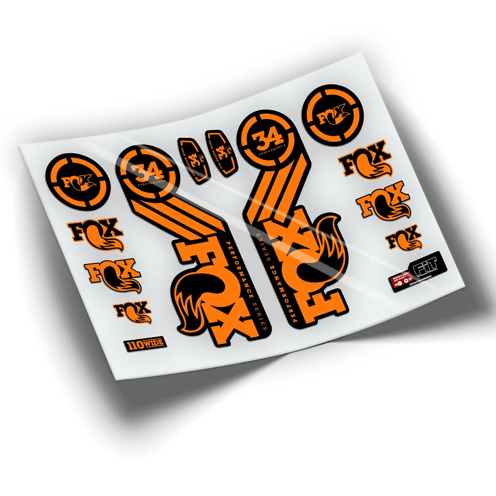 Pegatinas Della Forcella Della Clip Di Fox 34 2016 Wp57 Adesivi