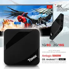 Tanix TX3 Max TV Box Android 7.1 Amlogic S905W 2GB 16GB BT4.1 HDMI 2.0 H.265 Wifi 2.4G Set Top Box Media Player PK TX3MINI