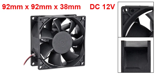 Uxcell 1 шт. DC бесщеточный вентилятор охлаждения SNOWFAN авторизованный 12V 25x25x7/40x40x10(4800/5000R. p. м.) /40x40x20/60x60x15/92x92x38 мм