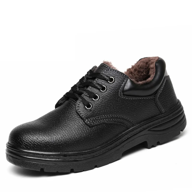 woodland black leather casual shoes