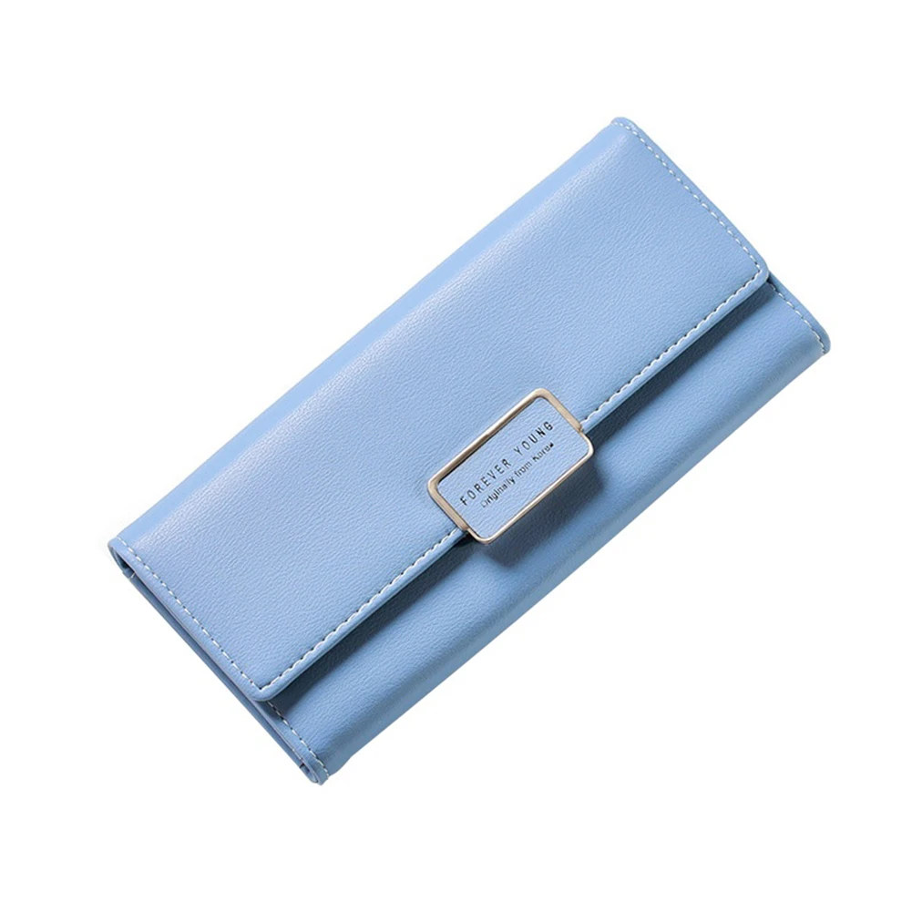 Женский Длинный кошелек из искусственной кожи с блокировкой RFID|leather clutch purse|clutch