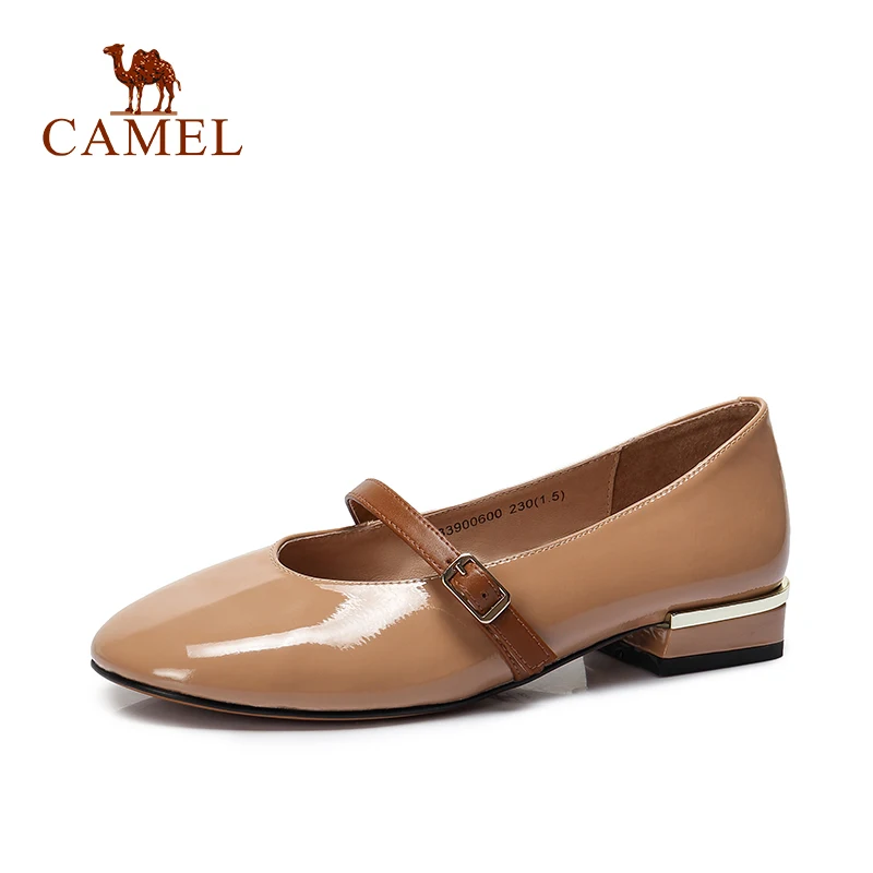 Camel Autunum New Ladies Retro Point Toe Genuine Leather Shoes Women Pumps Fashion Wild Casual Low Heel Buckle Slip On Shoes Women S Pumps Aliexpress