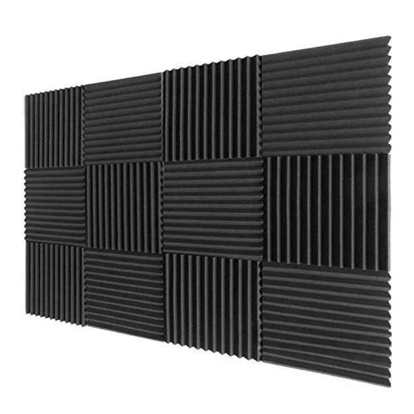 12 упаковок-акустические панели пена инженерные губчатые босоножки звукоизоляционные панели 1 дюйм x 12 дюймов x 12 дюймов