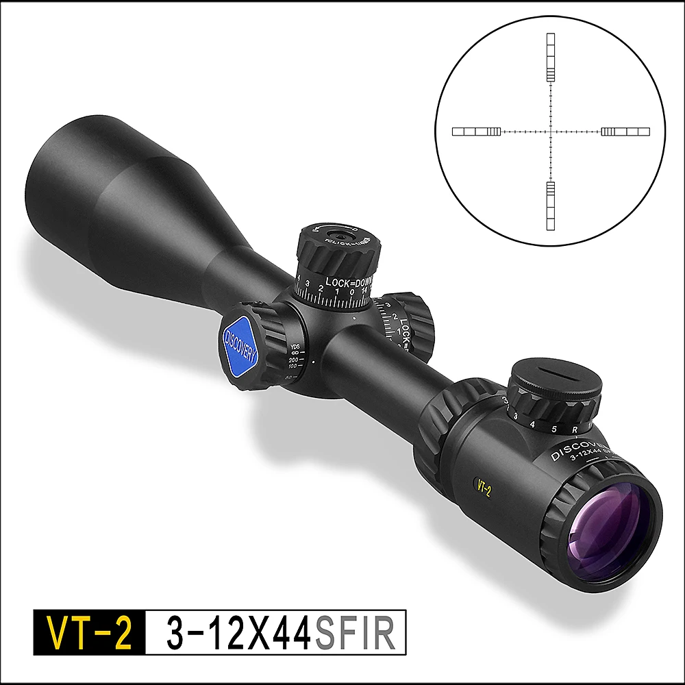 

DISCOVERY Optics VT-2 3-12X44SFIR Outdoor Sight Outdoor Rifle scope Red and Green Cross Lighting with Sunshade