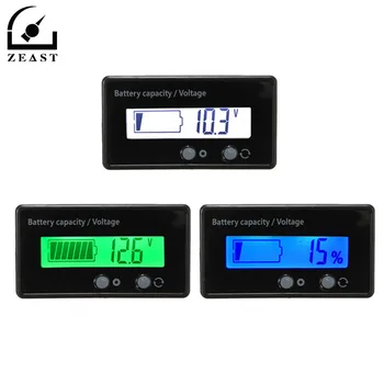 

Digital Battery Tester 12V 24V 36V 48V Voltage meter Voltmeter LCD Acid Lead Lithium Capacity Indicator Volt Power Supply