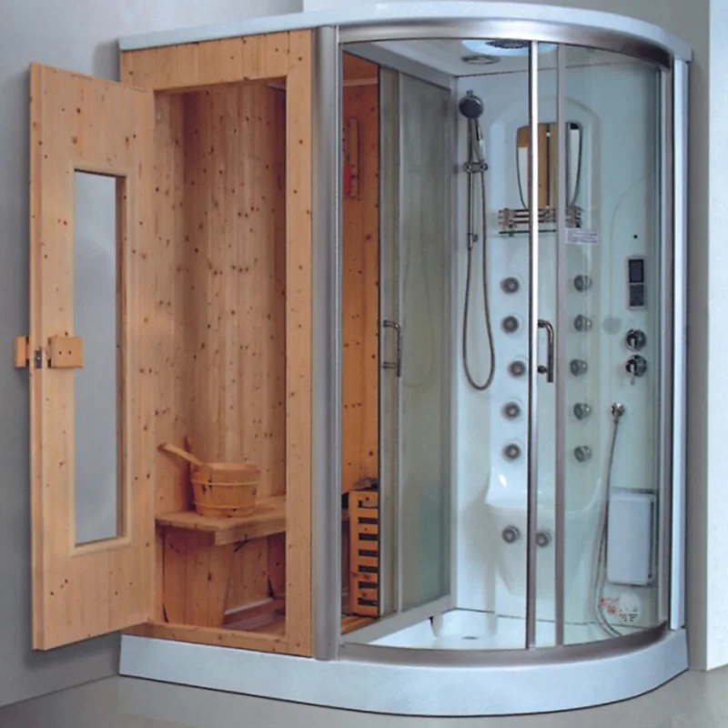 High Quality Home Use Wood Steam Sauna Bath Shower Room In Sauna Rooms 