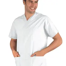 Медицинское белое пальто унисекс