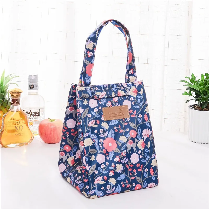 Insulation package Aluminium foil insulated Picnic lunch bag cartoon print women fashion warmer food keeper bag ice pack - Цвет: 9 PF