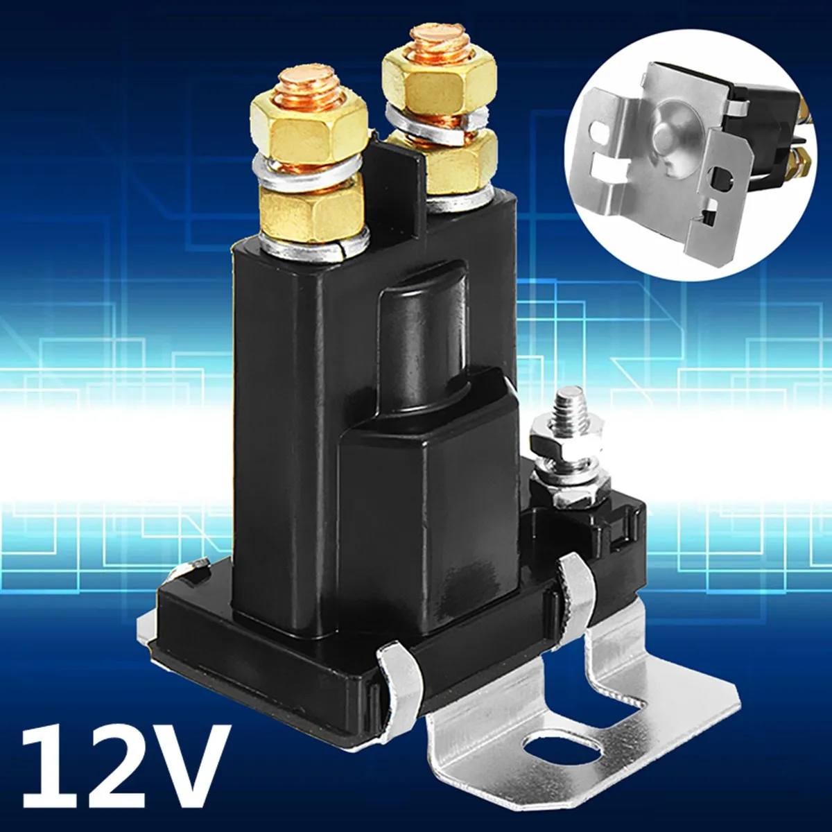 

High Current 500A Amp Relay DC 12V 24V 4 Pin Continues Working Auto Power Switch On/Off Control For Car Motors Drives