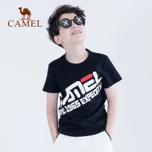 CAMEL/Детские весенне-летние модные спортивные функциональные футболки для мальчиков и девочек; быстросохнущая эластичная хлопковая футболка