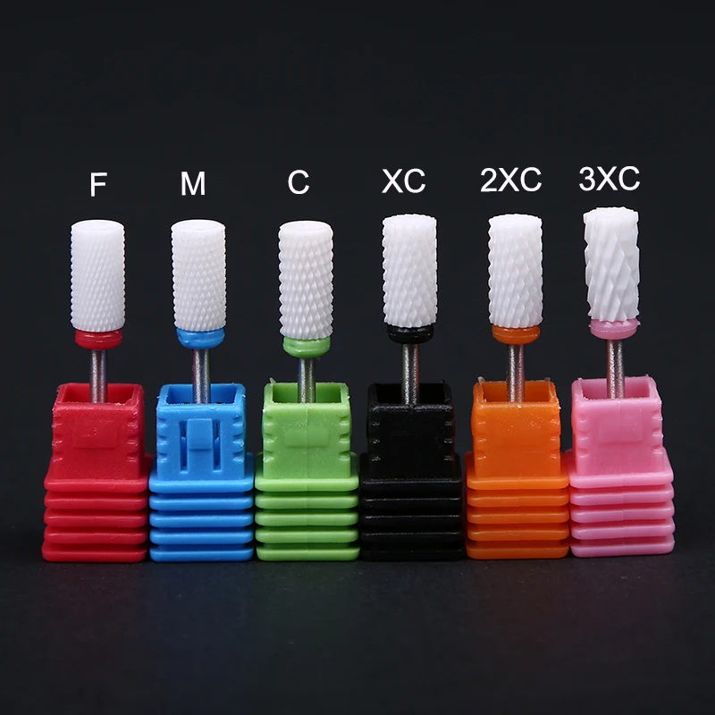 

Ceramic Nail Drill Bits 10 PCS Ceramic 3/32" Nail File Bits Nail Art Polishing Grinding Head Electric Ceramic Nail Drill Bits H1