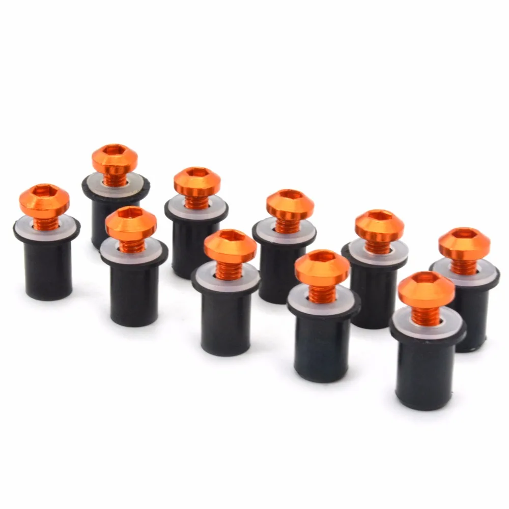 Buy 10pcs M5 CNC motorcycle windshield screws