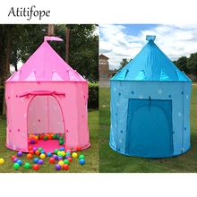 Принцесса Палатка для игр в форме замка удобно складывается палатки Складная Pop Up розовая Игровая палатка/Хо Применение игрушка для внутреннего и наружного Применение