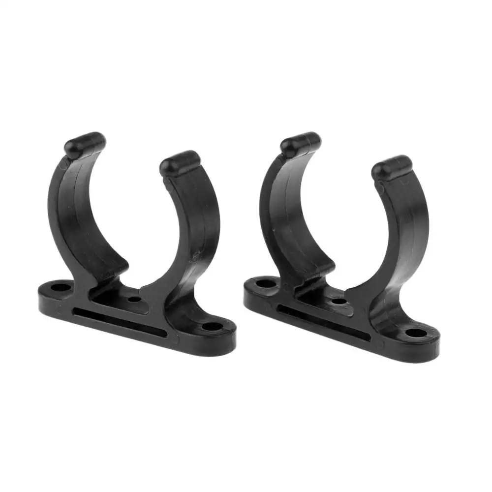 1 Pair Nylon Kayak Oar Clips Inflatable Boat Paddle Clip Holder Clips Kayak Boat Accessory Black 