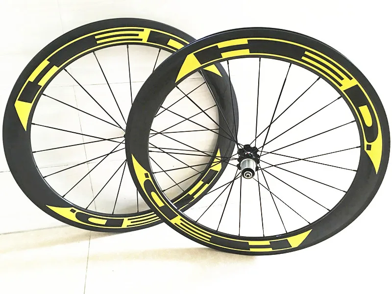 

700C Straight pull Powerway R36 hubs carbon wheels 50mm road bicycle wheels 23mm width clincher 60mm 700c clincher rims