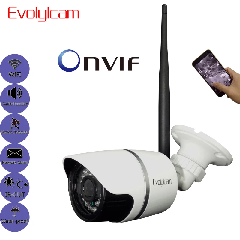 

Audio 720P 960P 1080P Wireless HD IP Camera Wifi P2P Onvif Network Security Outdoor Bullet IR CCTV Camera Video Surveillance