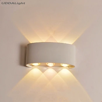 

white/black 6w wall light up down waterproof free ship