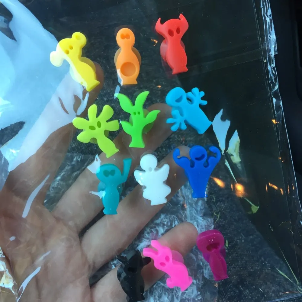 12pcs Glass Markers Silicone Suction Grip Life Changing Products