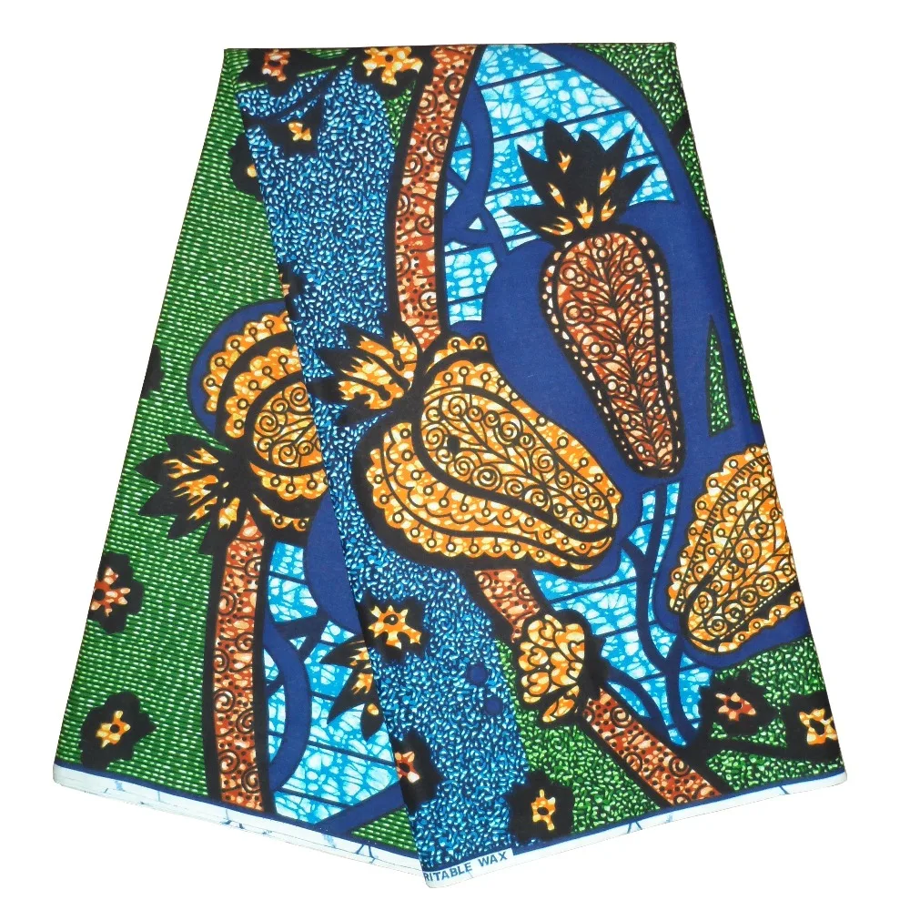 

6 yard super wax hollandais 2018 african wax prints ankara fabric super wax hollandais material 100% Cotton Dashiki Batik Real