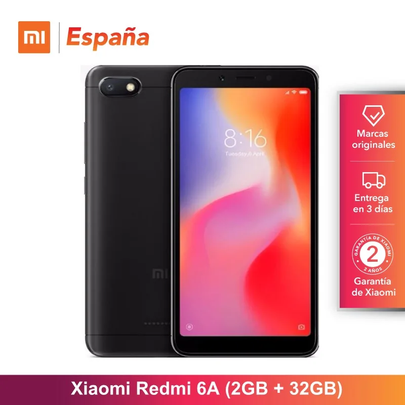 [Versión Global para España] Xiaomi Redmi 6A (Memoria interna de 32GB, RAM de 2GB Pantalla de 5,45 \