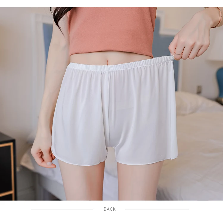 Элегантные атласные безопасные Короткие штаны женские короткие колготки мягкое бесшовное кружевное нижнее белье женские безопасные шорты сексуальное нижнее белье размера плюс