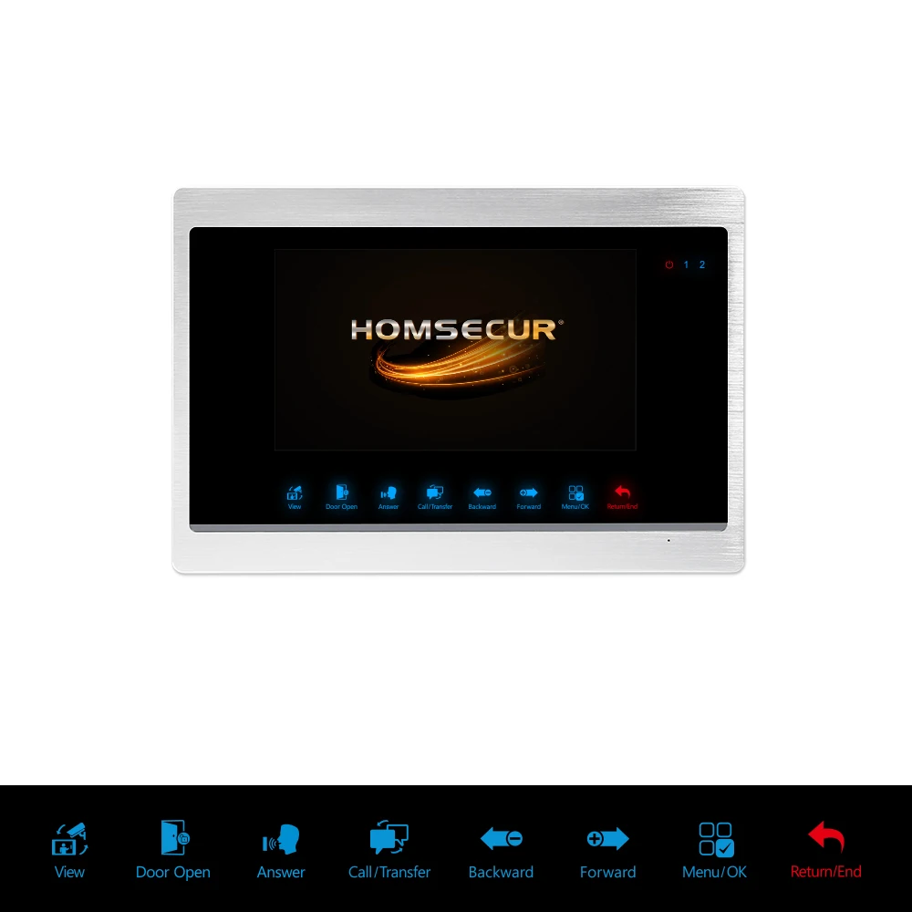Умный дверной звонок HOMSECUR 960P ahd1.3 МП с монитором памяти датчиком движения 4