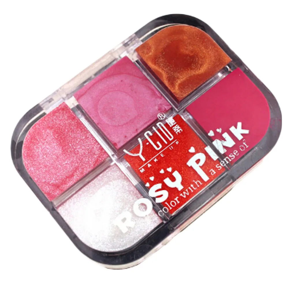 Блестящий Кристалл Блеск для губ crystal палитры Блеск для губ замороженных прозрачный розовый увлажняющий комбинация Palette - Цвет: 4