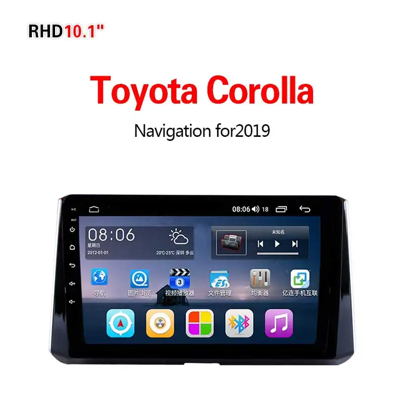 Lionet gps навигация для автомобиля Toyota Corolla 10,1 дюймов RT1009Y - Размер экрана, дюймов: 4G8core4G32G