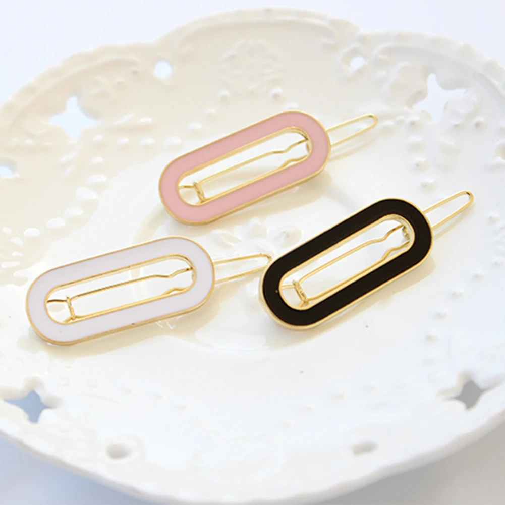 Buy Sweet Safety Pin Shape Hair Clip Women Hairpin