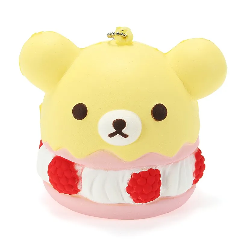 1 шт. Новый Японии Rilakkuma подарок squishyed игрушка замедлить рост медведь сэндвич симпатичный кулон Ароматические хлеб торт дети squishying