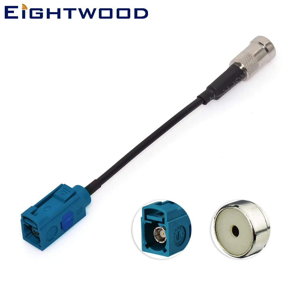 

Eightwood Conversion DAB/DAB+ FM AM Car Digital Radio Aerial Converter Antenna Adapter ISO to Fakra Coaxial Cable for AutoDAB